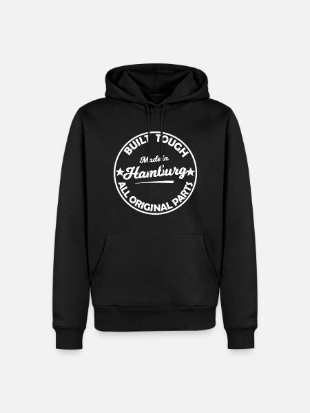 The Hamburger - Men’s Premium Organic Hoodie - black