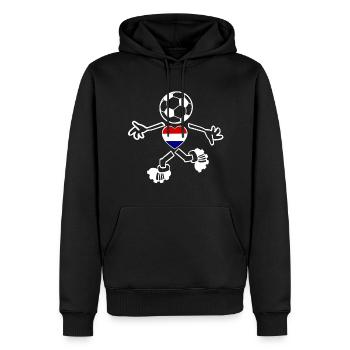 Die Holländer Fans - Männer Premium Bio Hoodie - Schwarz - Vorne - Nico (187cm)