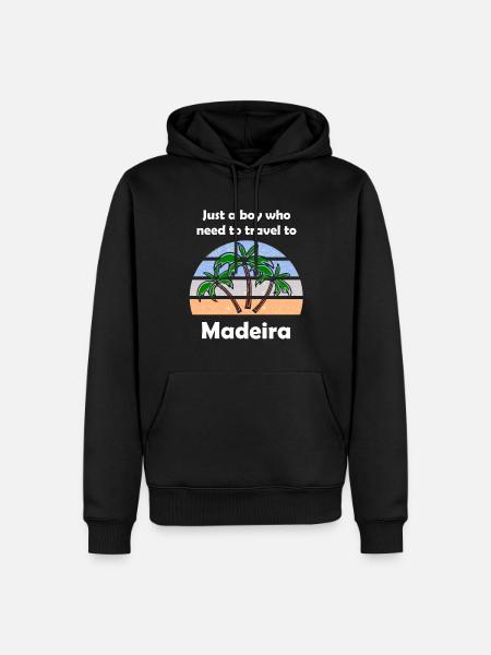 Le garçon de Madère - Sweat à capuche Premium bio Homme - noir