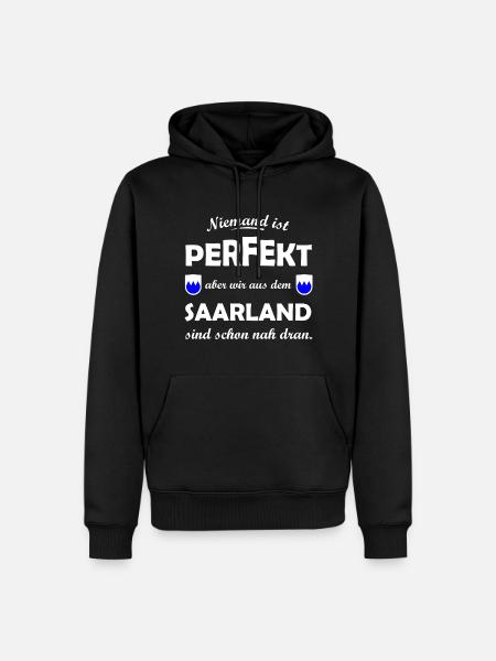 Saarländer - Männer Premium Bio Hoodie - Schwarz