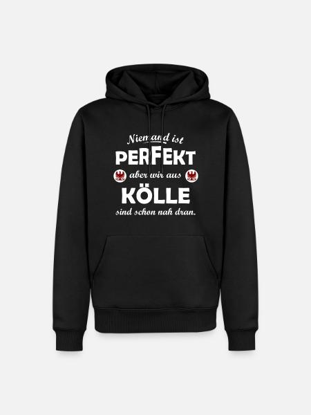 Daheim in Köln - Männer Premium Bio Hoodie - Schwarz