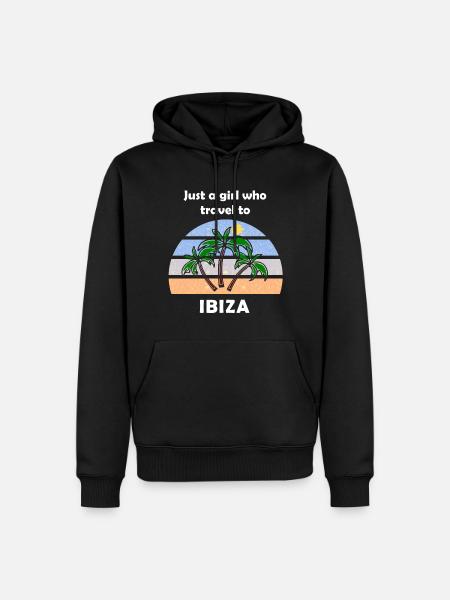 Voyage à Ibiza - Sweat à capuche Premium bio Homme - noir