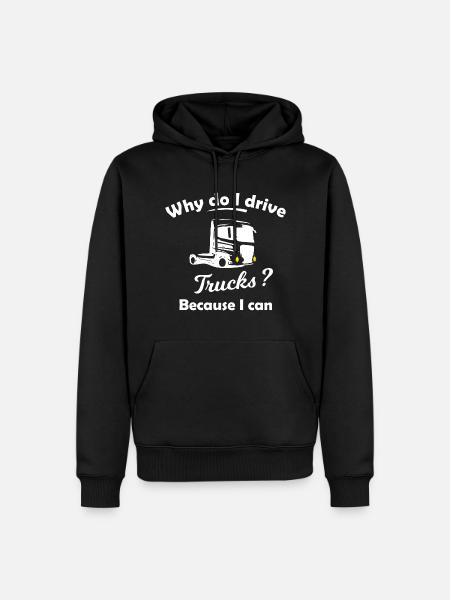 Truck Driver - Men’s Premium Organic Hoodie - black
