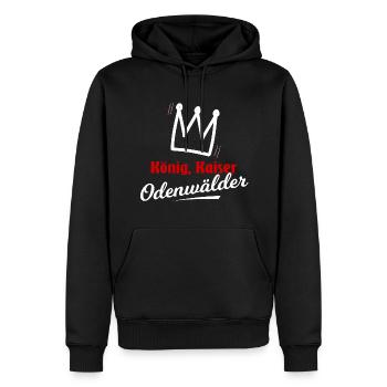 Heimat Odenwald - Männer Premium Bio Hoodie - Schwarz - Vorne - Nico (187cm)