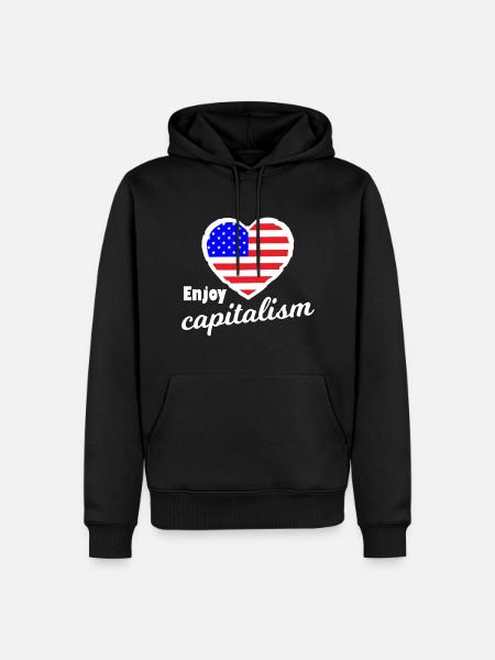 The American capitalists - Men’s Premium Organic Hoodie - black