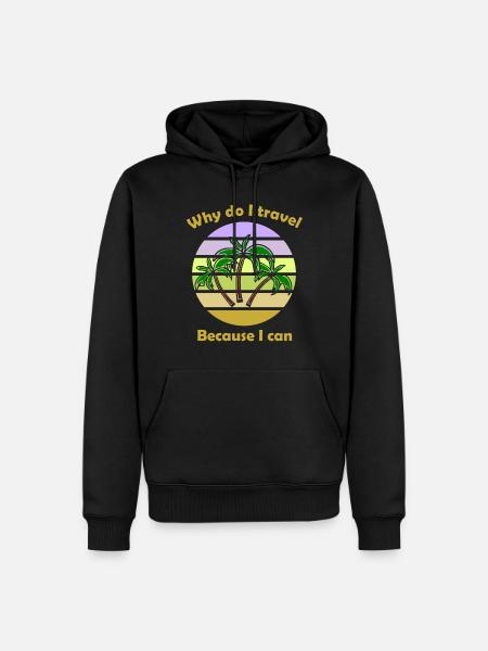 The Tourist - Men’s Premium Organic Hoodie - black