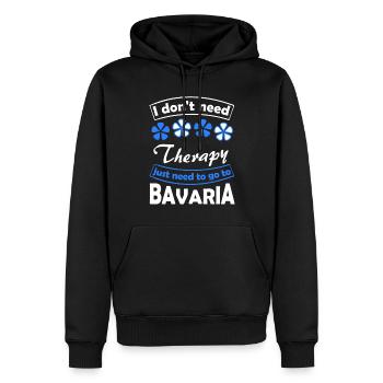 Vacances dans la belle Bavière - Sweat à capuche Premium bio Homme - noir - Devant - Nico (187cm)