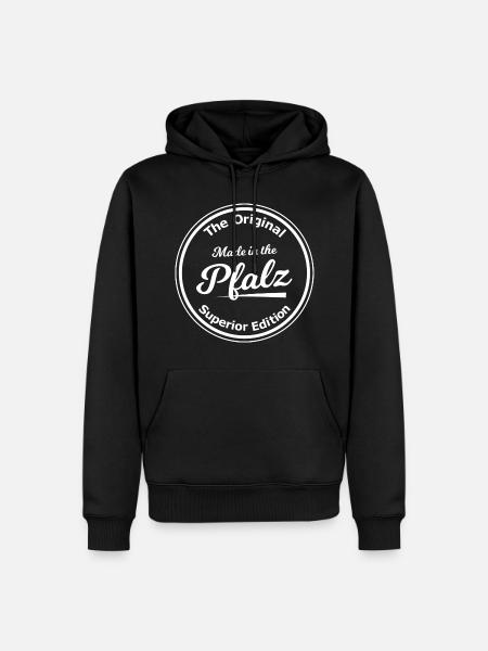 Die Pfälzer kommen - Männer Premium Bio Hoodie - Schwarz