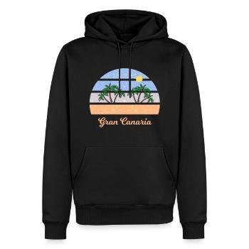 Urlaub in Gran Canaraia - Männer Premium Bio Hoodie - Schwarz - Vorne - Nico (187cm)