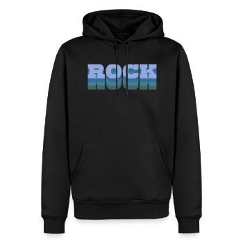 Géologie - Sweat à capuche Premium bio Homme - noir - Devant - Nico (187cm)