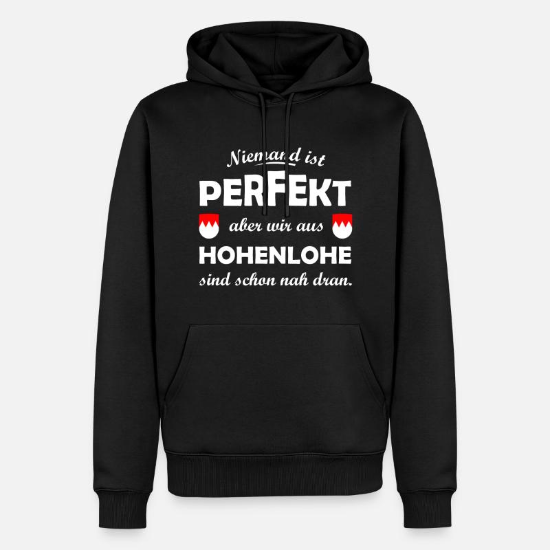 Le Hohenloher - Sweat à capuche Premium bio Homme - noir