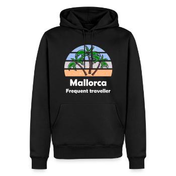 Sommer auf den Balearen - Männer Premium Bio Hoodie - Schwarz - Vorne - Nico (187cm)