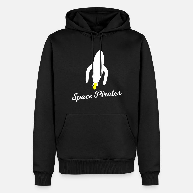 Les pirates de l’espace - Sweat à capuche Premium bio Homme - noir