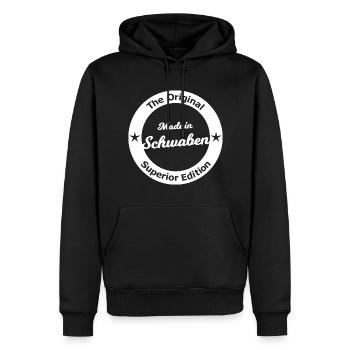 Les Allemands du Sud en Souabe - Sweat à capuche Premium bio Homme - noir - Devant - Nico (187cm)