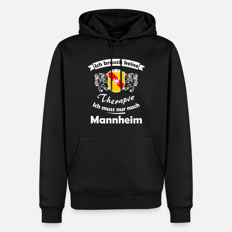 La maison à Mannheim - Sweat à capuche Premium bio Homme - noir