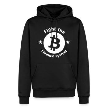 Der Weg zur Finanziellen Freiheit - Männer Premium Bio Hoodie - Schwarz - Vorne - Nico (187cm)