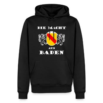 La puissance du sud de l’Allemagne - Sweat à capuche Premium bio Homme - noir - Devant - Nico (187cm)