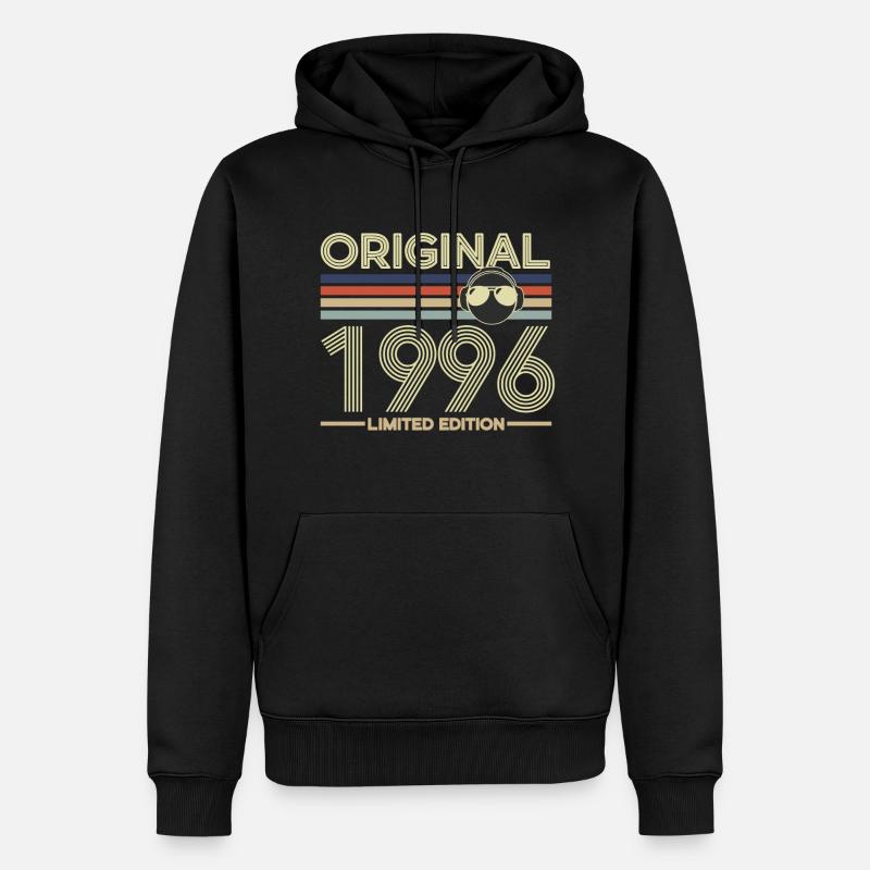 1996 - Männer Premium Bio Hoodie - Schwarz