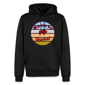 Reichtum und Unternehmer - Männer Premium Bio Hoodie - Schwarz - Vorne - Nico (187cm)