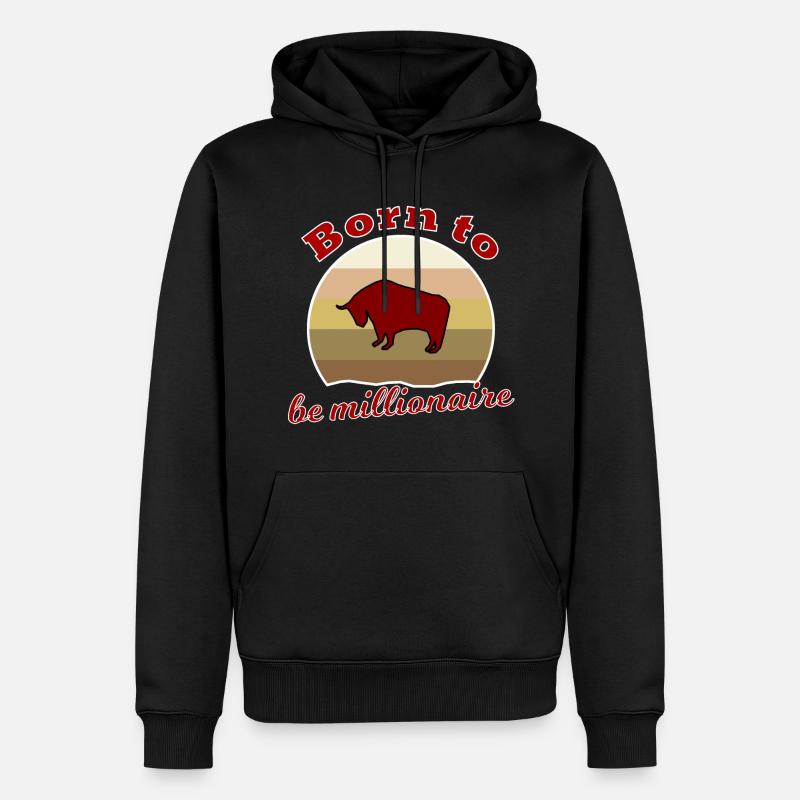 Der nächste Millionär - Männer Premium Bio Hoodie - Schwarz