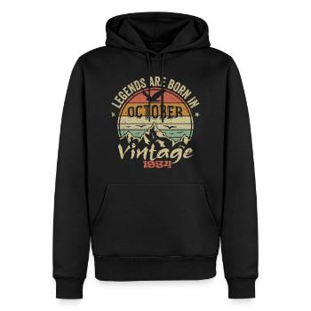 Genial seit Oktober 1954 - Oktober 1954 Geschenk - Männer Premium Bio Hoodie - Schwarz - Vorne - Nico (187cm)