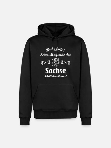 Le roi de Saxe - Sweat à capuche Premium bio Homme - noir