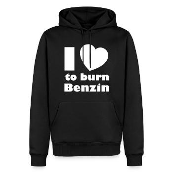 Verbrenner und Benzin Autos - Männer Premium Bio Hoodie - Schwarz - Vorne - Nico (187cm)