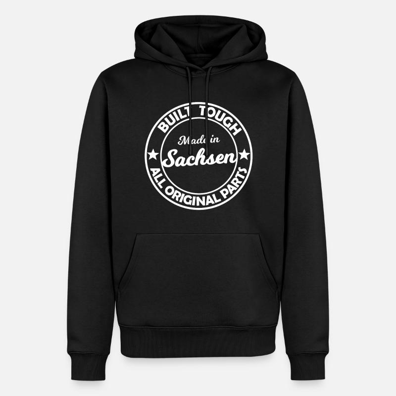 Les légendes saxonnes - Sweat à capuche Premium bio Homme - noir
