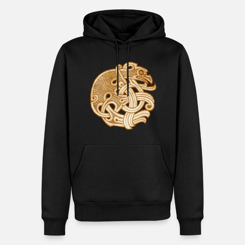 Cuervo Viking - Männer Premium Bio Hoodie - Schwarz