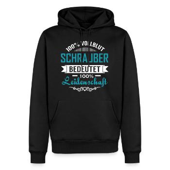 KFZ Mechatroniker - Männer Premium Bio Hoodie - Schwarz - Vorne - Nico (187cm)