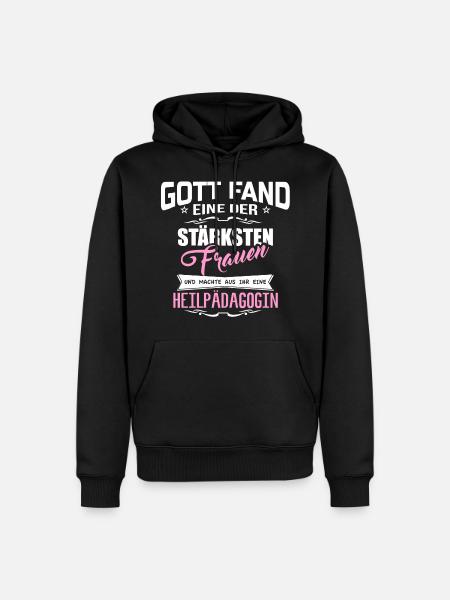HEILPÄDAGOGIN - Männer Premium Bio Hoodie - Schwarz