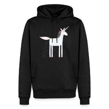 Where Sprinkles Come From - Men’s Premium Organic Hoodie - black - Front - Nico (187cm)