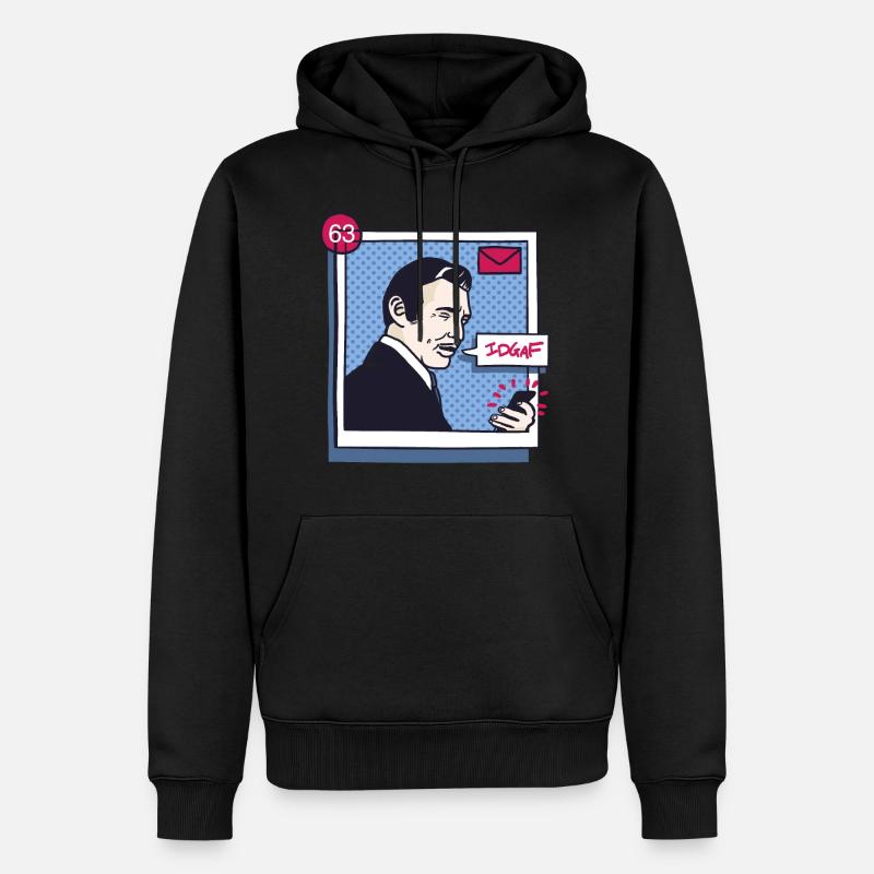 Ehrlich Mein E-Mail-Server - Männer Premium Bio Hoodie - Schwarz