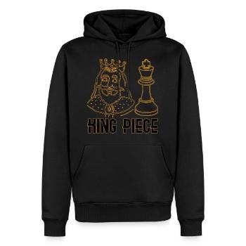 King Piece - Männer Premium Bio Hoodie - Schwarz - Vorne - Nico (187cm)