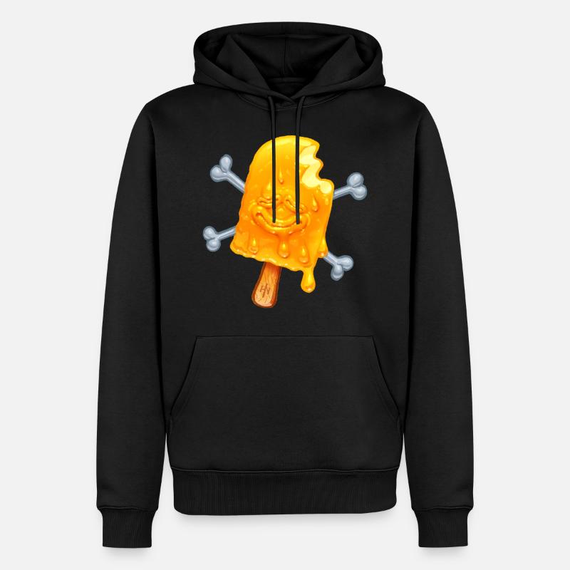 Heureux Icepop - Sweat à capuche Premium bio Homme - noir