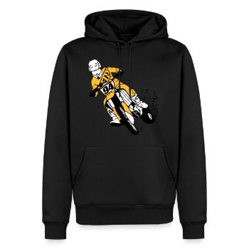 Moto Cross - Männer Premium Bio Hoodie - Schwarz - Vorne - Nico (187cm)