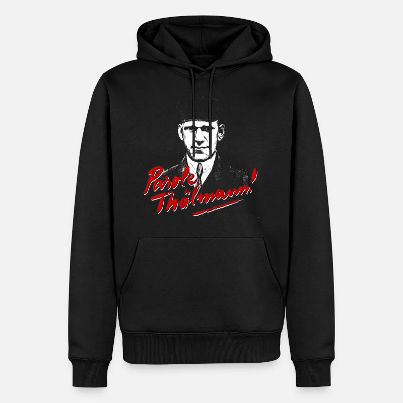 Parole Thälmann! - Männer Premium Bio Hoodie - Schwarz