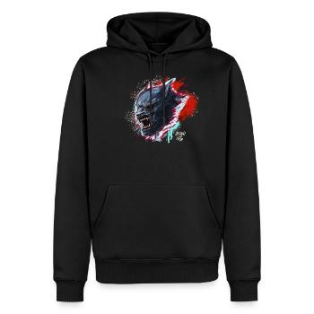 Warewolf - SPLAT - Sweat à capuche Premium bio Homme - noir - Devant - Nico (187cm)