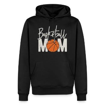 Basketball Vintage - cadeau drôle de maman de basket-ball - Sweat à capuche Premium bio Homme - noir - Devant - Nico (187cm)