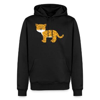 jaguar - Sweat à capuche Premium bio Homme - noir - Devant - Nico (187cm)