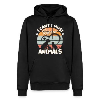 Tierheilkunde Tierarzt Veterinär Geschenk - Männer Premium Bio Hoodie - Schwarz - Vorne - Nico (187cm)
