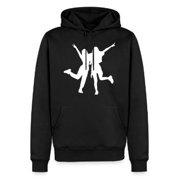 Mädchen Beste Freundinnen Mädels Best Friends - Männer Premium Bio Hoodie - Schwarz - Vorne - Nico (187cm)
