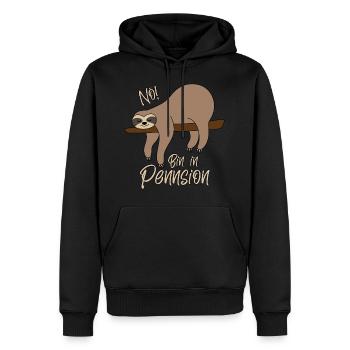 Pensionär Pennsionär Nö! Bin in Pennsion! Pension - Männer Premium Bio Hoodie - Schwarz - Vorne - Nico (187cm)