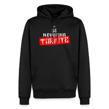 50 Nevsehir Turquie - Sweat à capuche Premium bio Homme - noir - Devant - Nico (187cm)