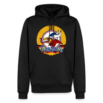 Rostock Rostocker DDR Ährenkranz - Sweat à capuche Premium bio Homme - noir - Devant - Nico (187cm)