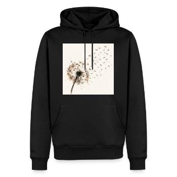 Löwenzahnwind - Neurodiversität - Männer Premium Bio Hoodie - Schwarz - Vorne - Nico (187cm)