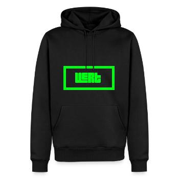 Vert - Sweat à capuche Premium bio Homme - noir - Devant - Nico (187cm)