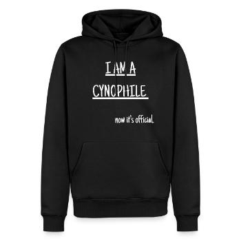 Ich bin ein Kynophiler - Männer Premium Bio Hoodie - Schwarz - Vorne - Nico (187cm)