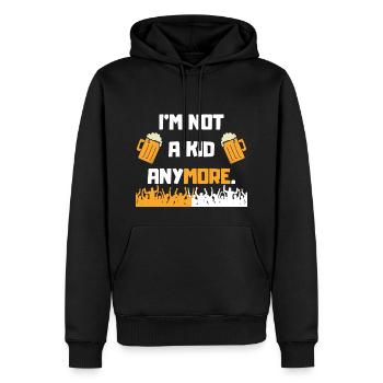 Volljährigkeit - Männer Premium Bio Hoodie - Schwarz - Vorne - Nico (187cm)