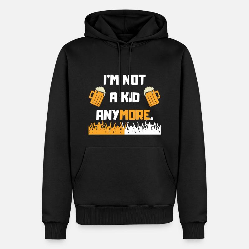 Volljährigkeit - Männer Premium Bio Hoodie - Schwarz